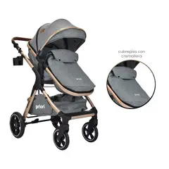 PRIORI - Coche Bebé Moises Kansas Gris