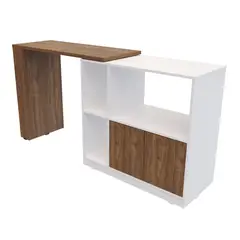 undefined - Mesa Auxiliar Multifuncional Madrid 90x105.9x42cm Gales Blanco