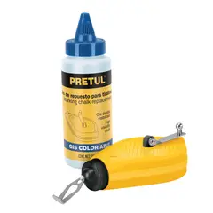 PRETUL - Cimbra Plástica de 15 Metros Incluye Tinta Azul de 4 Oz