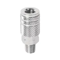 PRETUL - Acople Rápido Cromado de 1/4 NPT para Compresor Macho