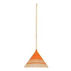 TRUPER - Rastrillo Plástico para Jardín Con Mango Cabeza de 56 cm