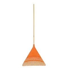 TRUPER - Rastrillo Plástico para Jardín Con Mango Cabeza de 61 cm