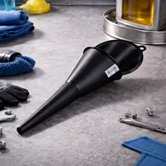 TRUPER - Embudo Plástico de 250 ml Con Cuello Rígido de Uso General