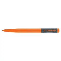 TRUPER - Cincel de Punta Largo 40 cm con Sección Hexagonal de 1 Pulgada