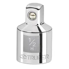 TRUPER - Adaptador para Ratchet y Copas Hembra 1/2 Pulgada Macho 3/8 Pulgadas