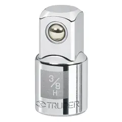 TRUPER - Adaptador para Ratchet y Copas Hembra 3/8 Pulgadas Macho 1/2 Pulgada