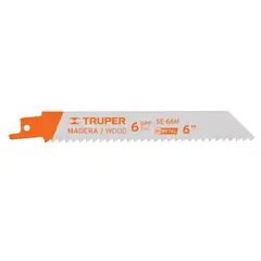 TRUPER - 2 Seguetas para Sierra Sable 6 Pulgadas 6 DPP para Uso en Madera