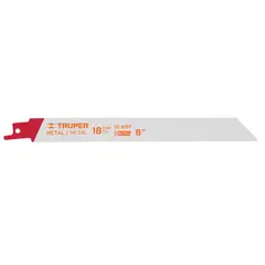 TRUPER - 2 Seguetas para Sierra Sable 8 Pulgadas 18 DPP para Uso en Metales