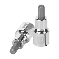 TRUPER - Copa Estándar de Punta Bristol 8 mm Cuadrante de 1/2 Pulgada