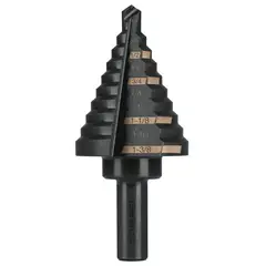 TRUPER - Broca Escalonada 1/4'' a 1.3/8'' de 10 Escalones Óxido Negro