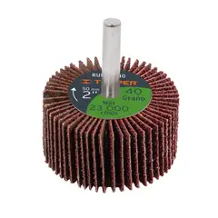 TRUPER - Rueda Flap de 2'' con Zanco de 1/4'' y Grano 40