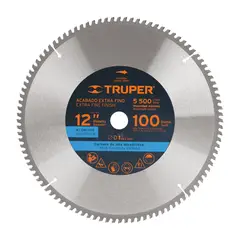 TRUPER - Disco Sierra Aluminio de 12'' Centro 1'' 100 Dientes