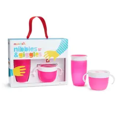 MUNCHKIN - Set de Comedor Nibbles Rosado