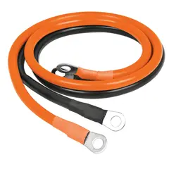 TRUPER - Cables para Inversor de Corriente 90 cm 3 Awg 200 a