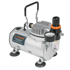 TRUPER - Compresor de Diafragma de 150 W para Usar con Aerógrafo