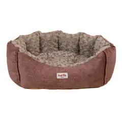 GUAMBA - Cama Mascota París Rosada para Perro Mediano 70 x 60 x 20 cm