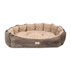 GUAMBA - Cama Mascota París Gris para Perro Grande 120 x 95 x 20cm