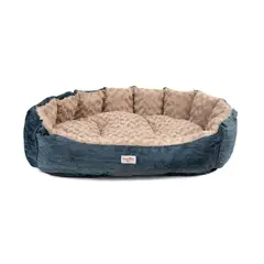 GUAMBA - Cama Mascota París Azul para Perro Extra Grande 120 x 95 x 20cm