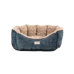 GUAMBA - Cama Mascota París Azul para Perro pequeño 50 x 50 x 20 cm