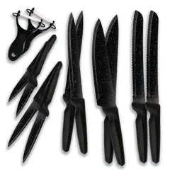 CHEF MASTER - Set x2 Juegos de Cuchillos Cocina + Pelador Papas