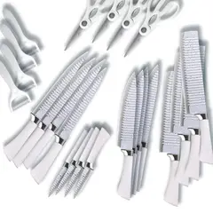 CHEF MASTER - Set x4 Kit de Cuchillos Cocina + Tijera y Pelador