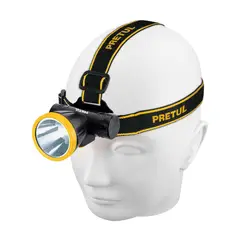 PRETUL - Linterna de Cabeza Frontal Recargable 90 Lúmenes Distancia 260 m