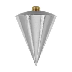 TRUPER - Plomada de Acero 16 Oz 454 g Tipo Trompo Acabado Cromado