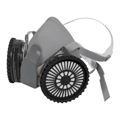 TRUPER - Máscara Profesional Media Cara Con 2 Filtros para Pintura