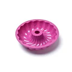 PRESS - Molde de Silicona con Aro Ondulado Tortas 23x6 cm 77305 Fucsia