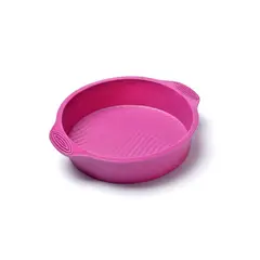 PRESS - Molde Redondo de Silicona para Tortas 23x6.3 cm 77301 Fucsia