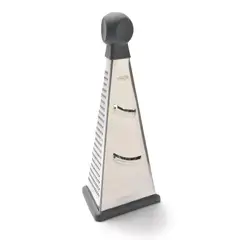 PRESS - Rallador Rallo Cocina Piramidal Acero Inoxidable 86503 Gris