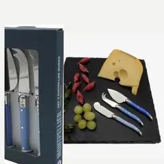 KW - Set x7 Cuchillos ( 3 para Queso y 4 para Mantequilla )azul