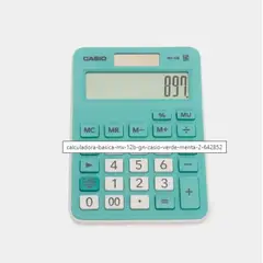 CASIO - Calculadora Mx-12b-gn Verde Agua (12 Dig.)