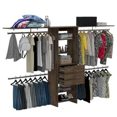RTA DESIGN - Closet Abierto Plego 3 Cajones Rta Coñac