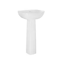 CORONA - Lavamanos Manantial Con Pedestal Blanco