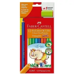 NORMA - Colores Triang. Jumbo x 12 Faber Castell