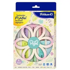 PELIKAN - Resaltador Textmaker Flash Pastel Petalos x 10 Und.