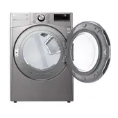 LG - Secadora 22Kilos con función de vapor Carga frontal Gris Df22vv2sr