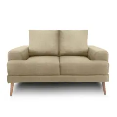 JUST HOME COLLECTION - Sofa Fortte 2 Puestos Pers Beige Sin Patas Hc