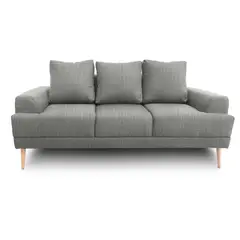JUST HOME COLLECTION - Sofa Fortte 3 Puestos Pers Gris Sin Patas Hc