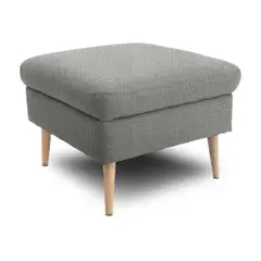 HOME COLLECTION - Puff Cuadrado Fortte Pers Gris 69x69 sin patas
