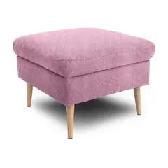 JUST HOME COLLECTION - Puff Cuadrado Boreal Palo de Rosa 69x69 sin patas