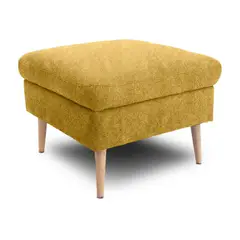 HOME COLLECTION - Puff Cuadrado Boreal Pers Mostaza 69x69 sin patas