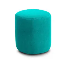 HOME COLLECTION - Puff Redondo Fortte Pers Turquesa 42cm
