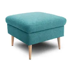 HOME COLLECTION - Puff Cuadrado Vittal Pers Petróleo 69x69 sin patas