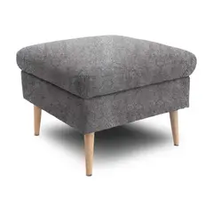 HOME COLLECTION - Puff Cuadrado Boreal Pers Gris Graffito 69x69 sin patas
