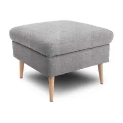HOME COLLECTION - Puff Cuadrado Vittal Pers Gris Claro 69x69 sin patas