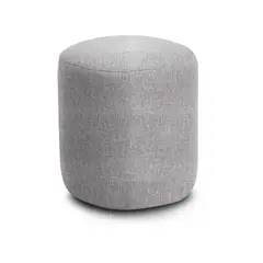 HOME COLLECTION - Puff Redondo Vittal Pers Gris Claro 42cm
