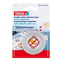 TESA - Cinta Doble Faz Transparente 12mm x 10m