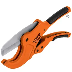 TRUPER - Cortador Tipo Tijera para Tubo de Pvc Plástico de 64 Mm